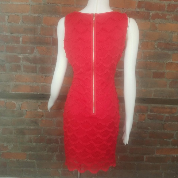 SOLD Guess Women's Dress Sleeveless Red - Picture 5 of 7